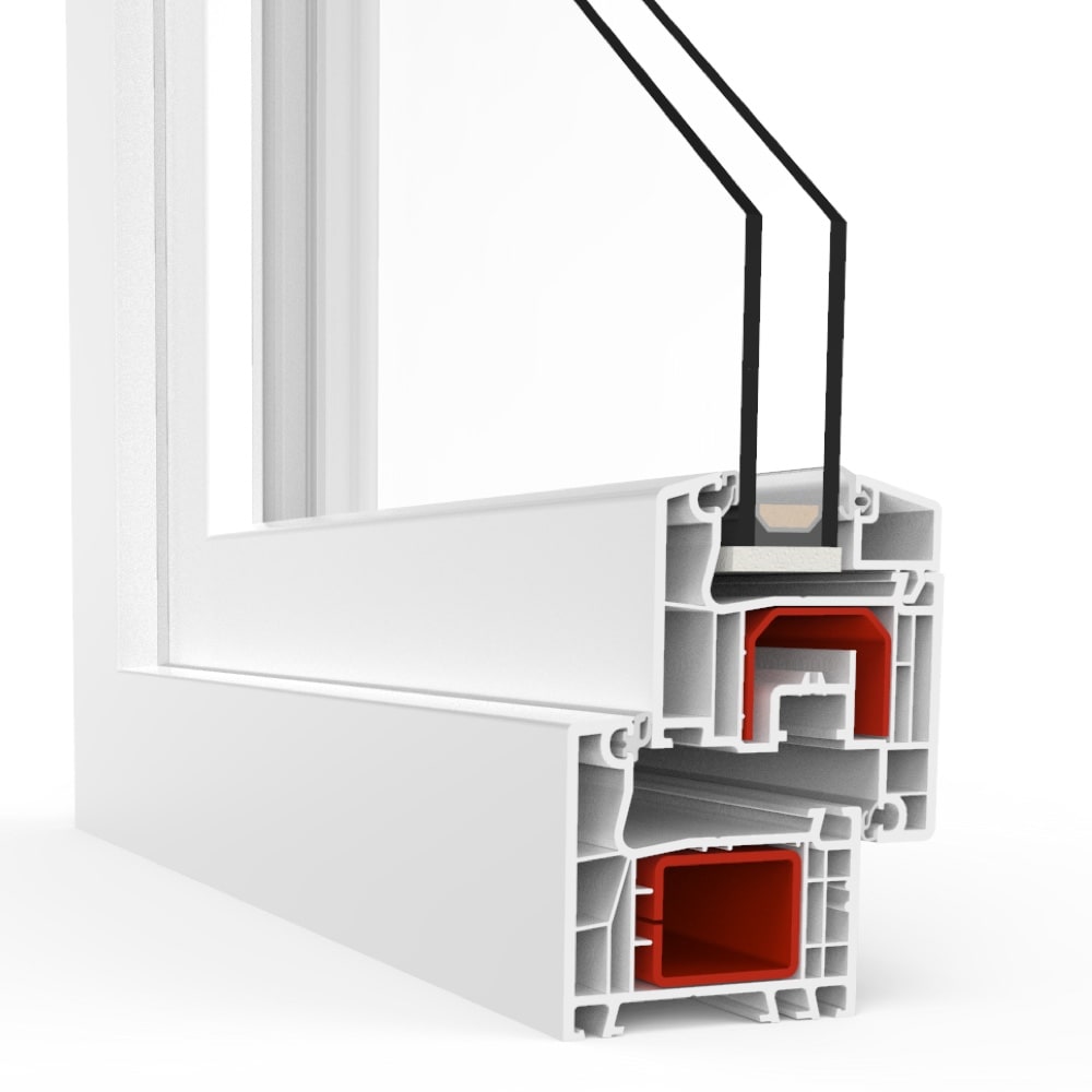 Profilo angolare della finestra in PVC