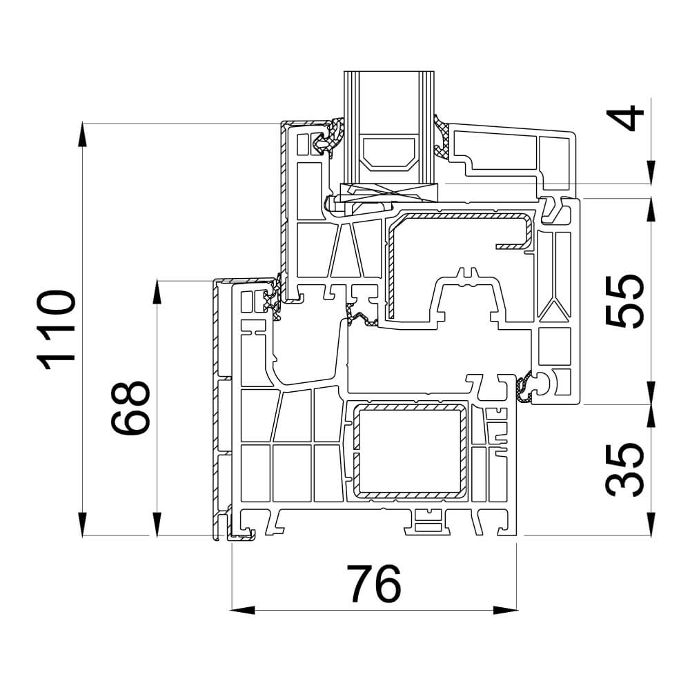 Disegno dettagliato aluplast IDEAL Aluskin® neo MD