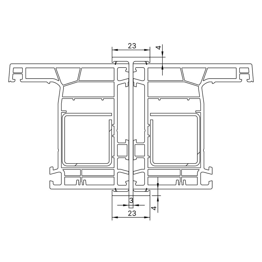 Barra di traino monoblocco 76 mm