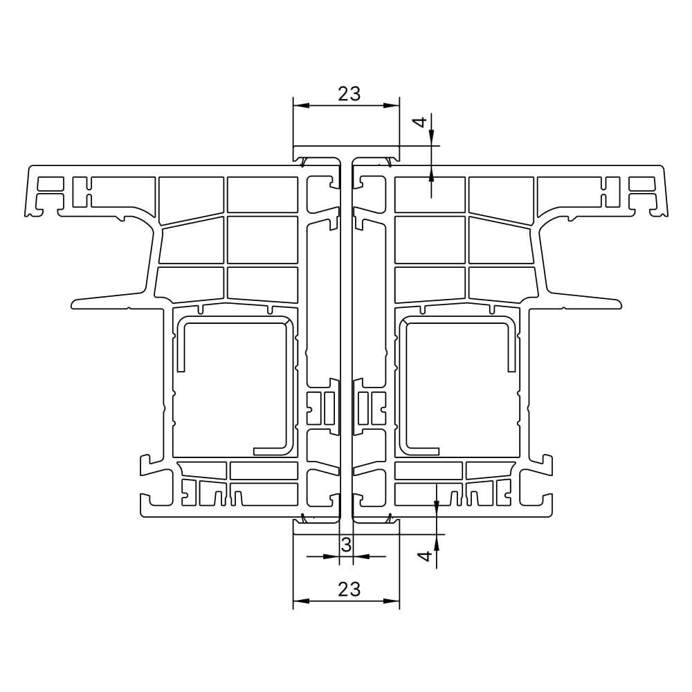 Barra di traino monoblocco 76 mm