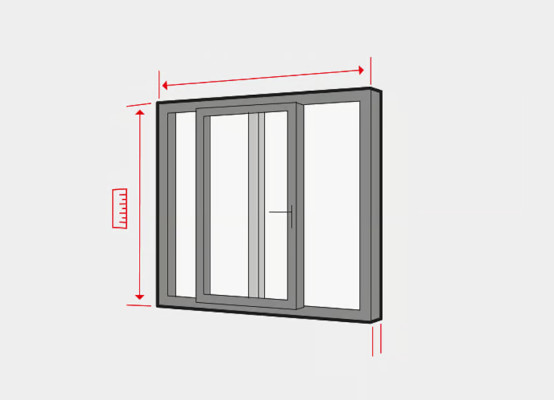 Misurare una porta scorrevole