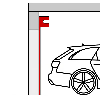 Posa in appoggio interna, sull'architrave (Basic)