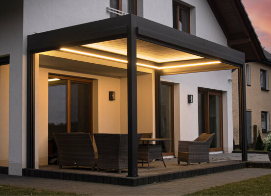 Pergola illuminazione LED