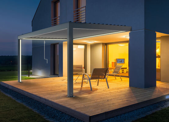 Pergola con illuminazione LED 