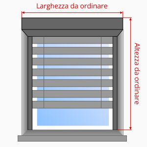 Misura di una veneziana per posa in luce