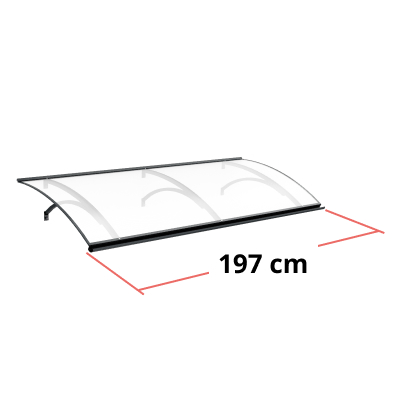 197 cm x 85 cm x 28 cm